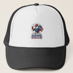 Gorra De Camionero Diseño de camiseta patriótica Funny 4th of July Ea