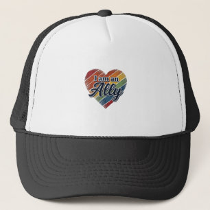 Gorra De Camionero Diseño de camiseta vectorial de corazón aliado arc
