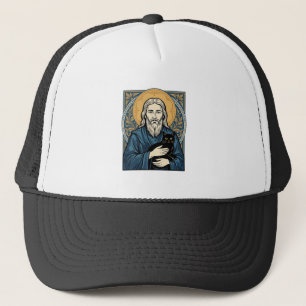 Gorra De Camionero Diseño de camiseta vectorial de retrato de gato sa