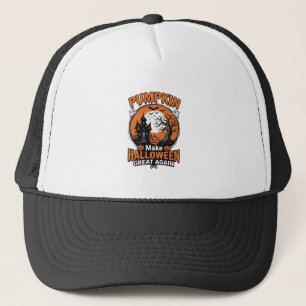 Gorra De Camionero Diseño de camiseta vintage calabaza Halloween geni