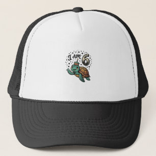 Gorra De Camionero Diseño de camiseta vintage de cumpleaños 6 de tort