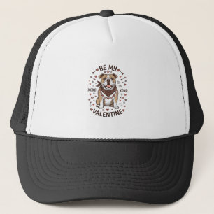 Gorra De Camionero Diseño de camiseta Vintage Valentine Bulldog XOXO_