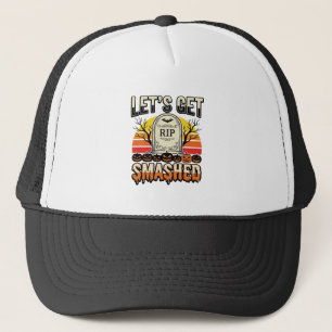 Gorra De Camionero Diseño de cementerio divertido de Halloween Vamos 
