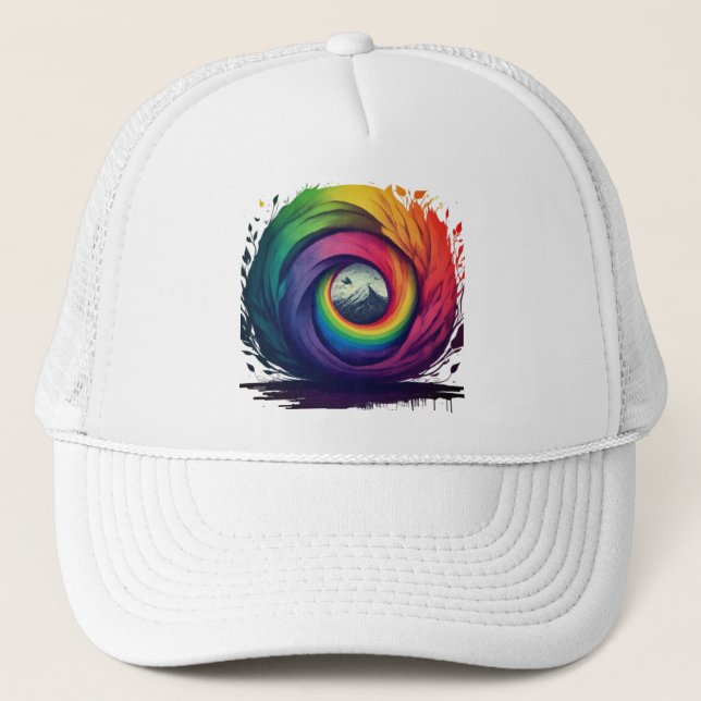 GORRA DE CAMIONERO DISEÑO DE COLOR MULTI (Anverso)