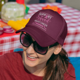 Gorra De Camionero Diseño de Conciencia sobre el Cáncer de Mama