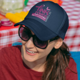 Gorra De Camionero Diseño de conciencia sobre el cáncer de mama a tra