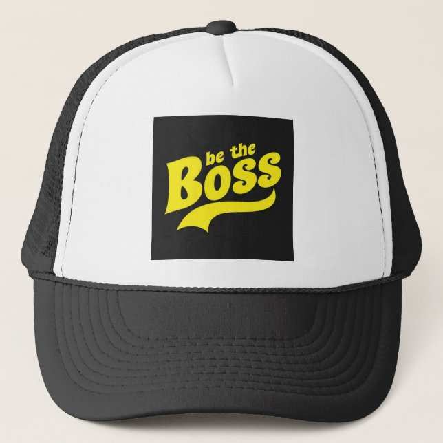 Gorra De Camionero Diseño de copia de jefe para hombre. (Anverso)