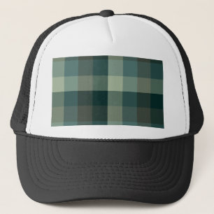 Gorra De Camionero Diseño de cuadros de gingham verde