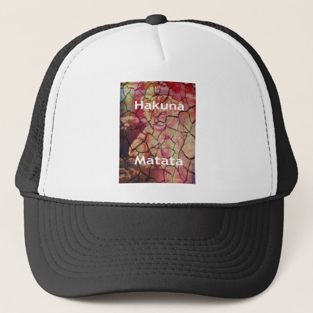 Gorra De Camionero Diseño de Cubo de León Hakuna Matata (Anverso)