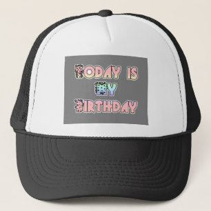 Gorra De Camionero Diseño de cumpleaños feliz