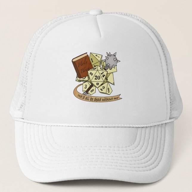 Gorra De Camionero Diseño de dados de clérigo (Anverso)