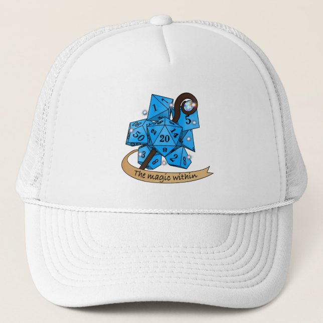 Gorra De Camionero Diseño de dados de hechiceros (Anverso)