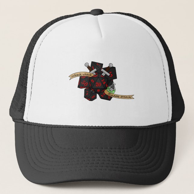 Gorra De Camionero Diseño de dados de moda (Anverso)