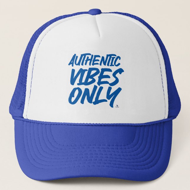 Gorra De Camionero Diseño de eslóganes auténticos sólo para vibracion (Anverso)