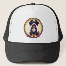 Gorra De Camionero Diseño de estilo de dibujos animados colorido de c