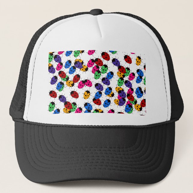 Gorra De Camionero Diseño de fallos de Cute Lady (Anverso)