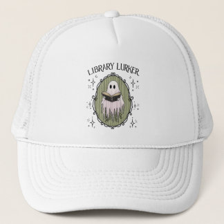 Gorra De Camionero Diseño de Fantasma Amante de Libros Espeluznantes