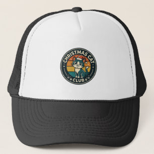 Gorra De Camionero Diseño de gatito lindo de Navidad - Club de gatos