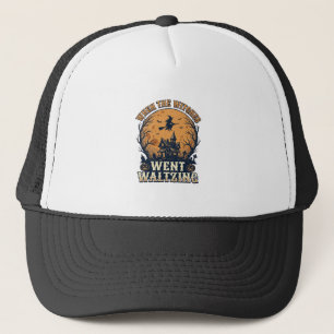 Gorra De Camionero Diseño de grabado vintage de Halloween bailando va