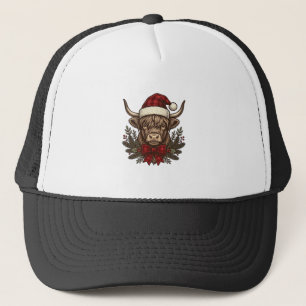 Gorra De Camionero Diseño de grabado vintage de vaca altlandesa de Na