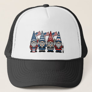 Gorra De Camionero Diseño de grabado vintage vector enfermera gnomo p