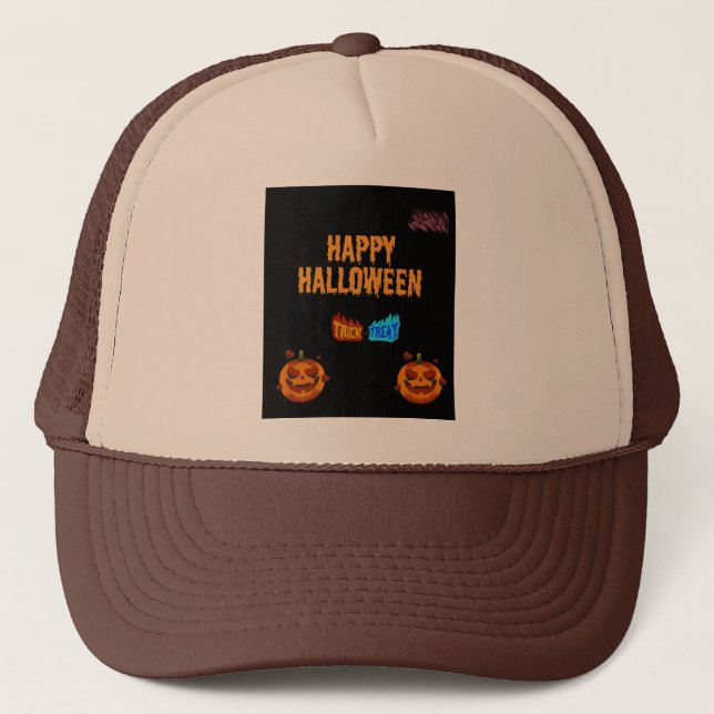 Gorra De Camionero Diseño de Halloween (Anverso)
