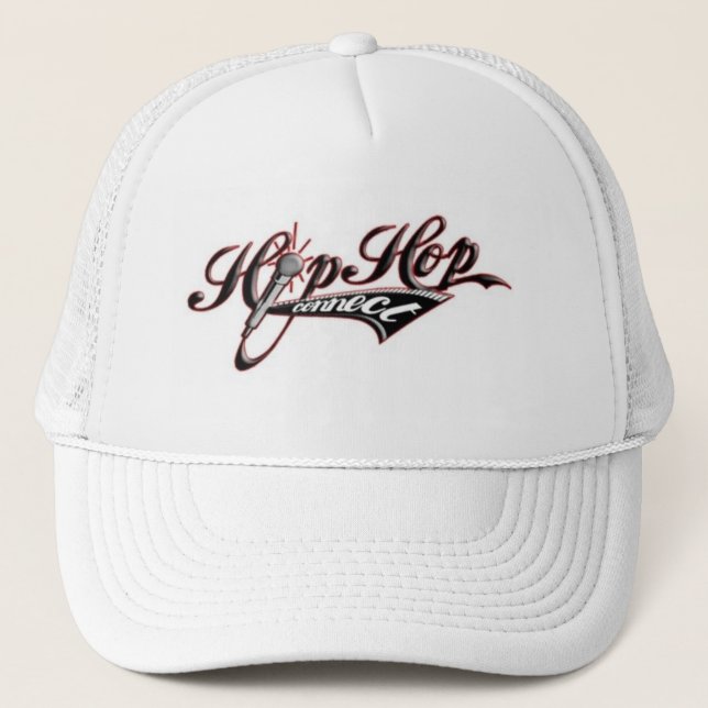 Gorra De Camionero Diseño de HHop (blanco básico) (Anverso)