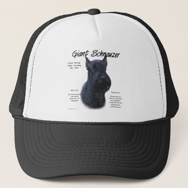 Gorra De Camionero Diseño de historia de Schnauzer gigantes (Anverso)