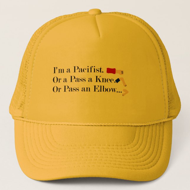 Gorra De Camionero Diseño de Humor Pacifista de MMA (Anverso)