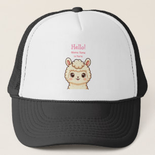 Gorra De Camionero Diseño de ilustración de llama linda