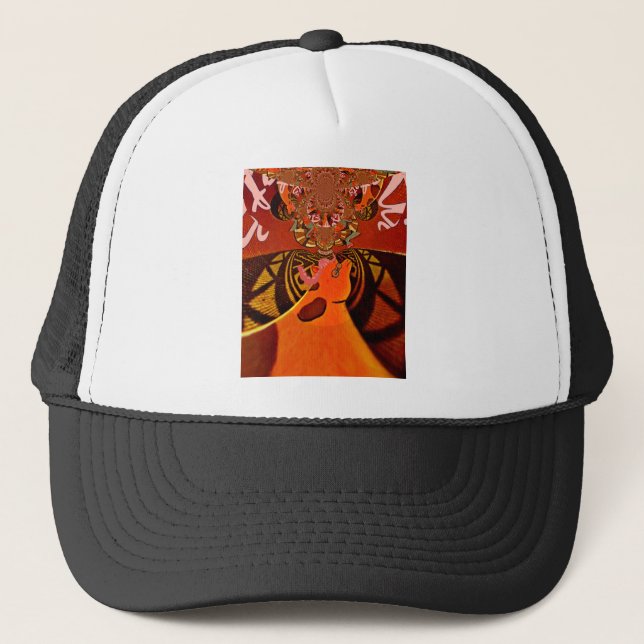 Gorra De Camionero Diseño de imágenes divertidas de Giraffe (Anverso)