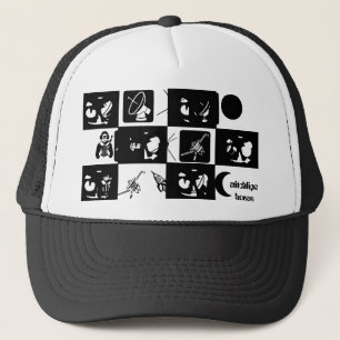 Gorra De Camionero Diseño de Jackolantern y de los extranjeros