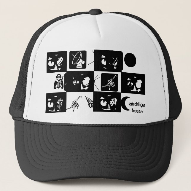 Gorra De Camionero Diseño de Jackolantern y de los extranjeros (Anverso)