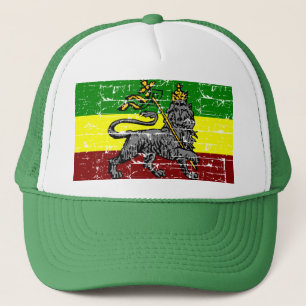 Gorra De Camionero Diseño de la bandera de Rastafarian