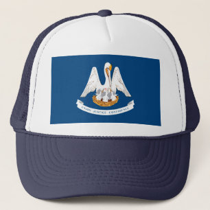 Gorra De Camionero Diseño de la bandera del estado de Louisiana
