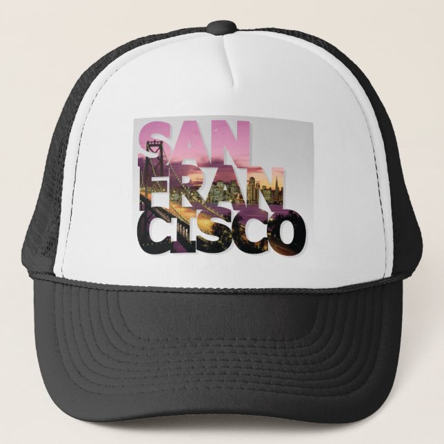 Gorra De Camionero Diseño de la ciudad de San Francisco (Anverso)