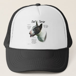 Gorra De Camionero Diseño de la historia de Bull Terrier (coloreado)