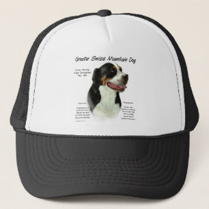 Gorra De Camionero Diseño de la historia del perro de la montaña en S