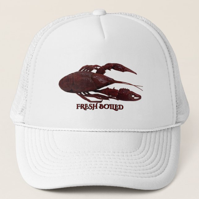 Gorra De Camionero Diseño de langosta fresco y hervido (Anverso)