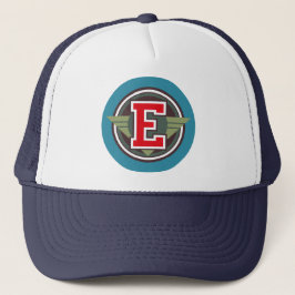 Gorra De Camionero Diseño de letra personalizado "E"