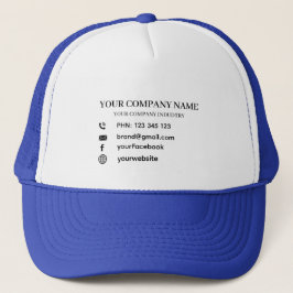 Gorra De Camionero Diseño de Logo Personalizado para Promociones de E