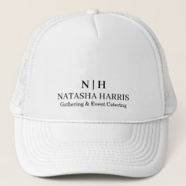 Gorra De Camionero Diseño de logotipo personalizado y monograma minim