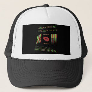 Gorra De Camionero Diseño de los donuts que se desprenden de colores