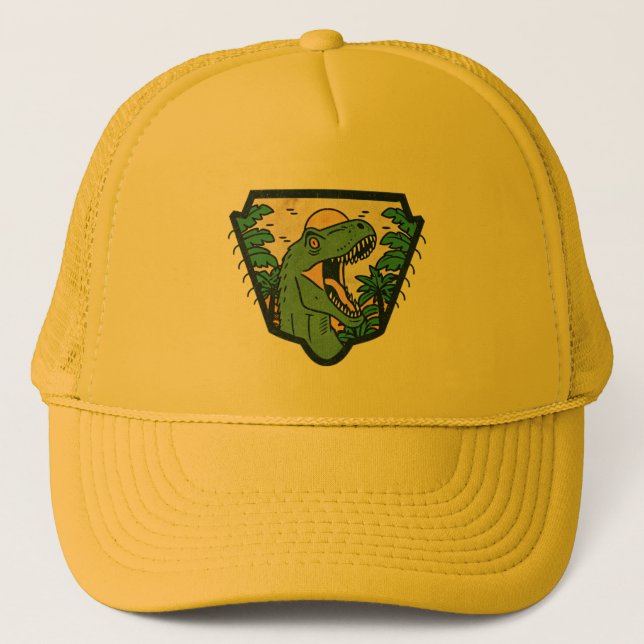 Gorra De Camionero diseño de mundo jurásico (Anverso)