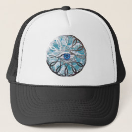 Gorra De Camionero Diseño de Ojo Místico de Cromo