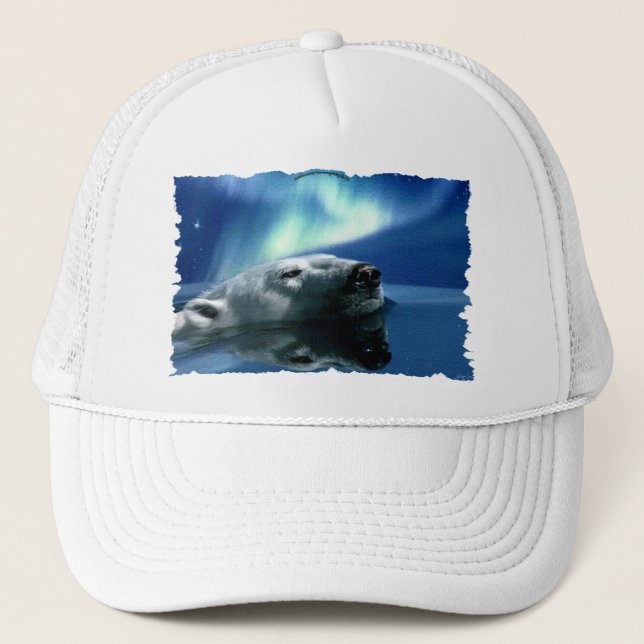 Gorra De Camionero Diseño de oso para partidarios de la vida animal y (Anverso)