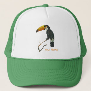 Gorra De Camionero Diseño de pájaros tropicales para animales con ret