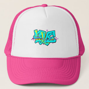 Gorra De Camionero diseño de palabra LOVE grafiti CMYK
