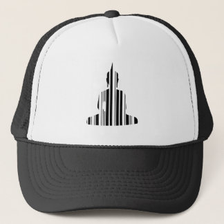 Gorra De Camionero Diseño de patrones de código de barras budista BUD