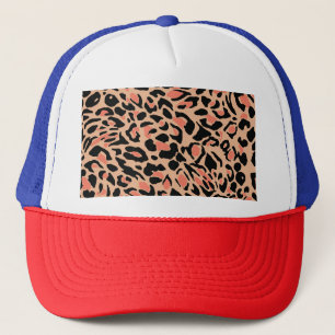 Gorra De Camionero Diseño de patrones de leopardo de época